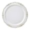 Smarty Had A Party 10" White with Gold Vintage Rim Round Disposable Plastic Dinner Plates (120 Plates), 120PK 860G-CASE - alternate 7